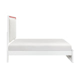 Lumin Pearl White LED Panel Bedroom Set from Homelegance - Luna Furniture