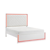 Lumin Pearl White LED Panel Bedroom Set from Homelegance - Luna Furniture