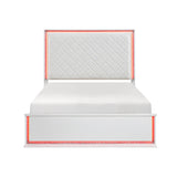 Lumin Pearl White Queen Bed from Homelegance - Luna Furniture