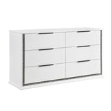 Lumin Pearl White LED Panel Bedroom Set from Homelegance - Luna Furniture