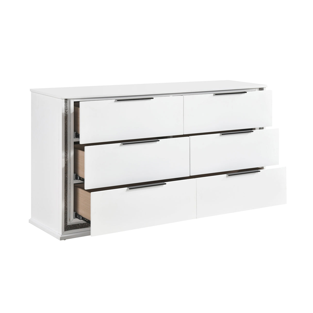 Lumin Pearl White LED Panel Bedroom Set from Homelegance - Luna Furniture