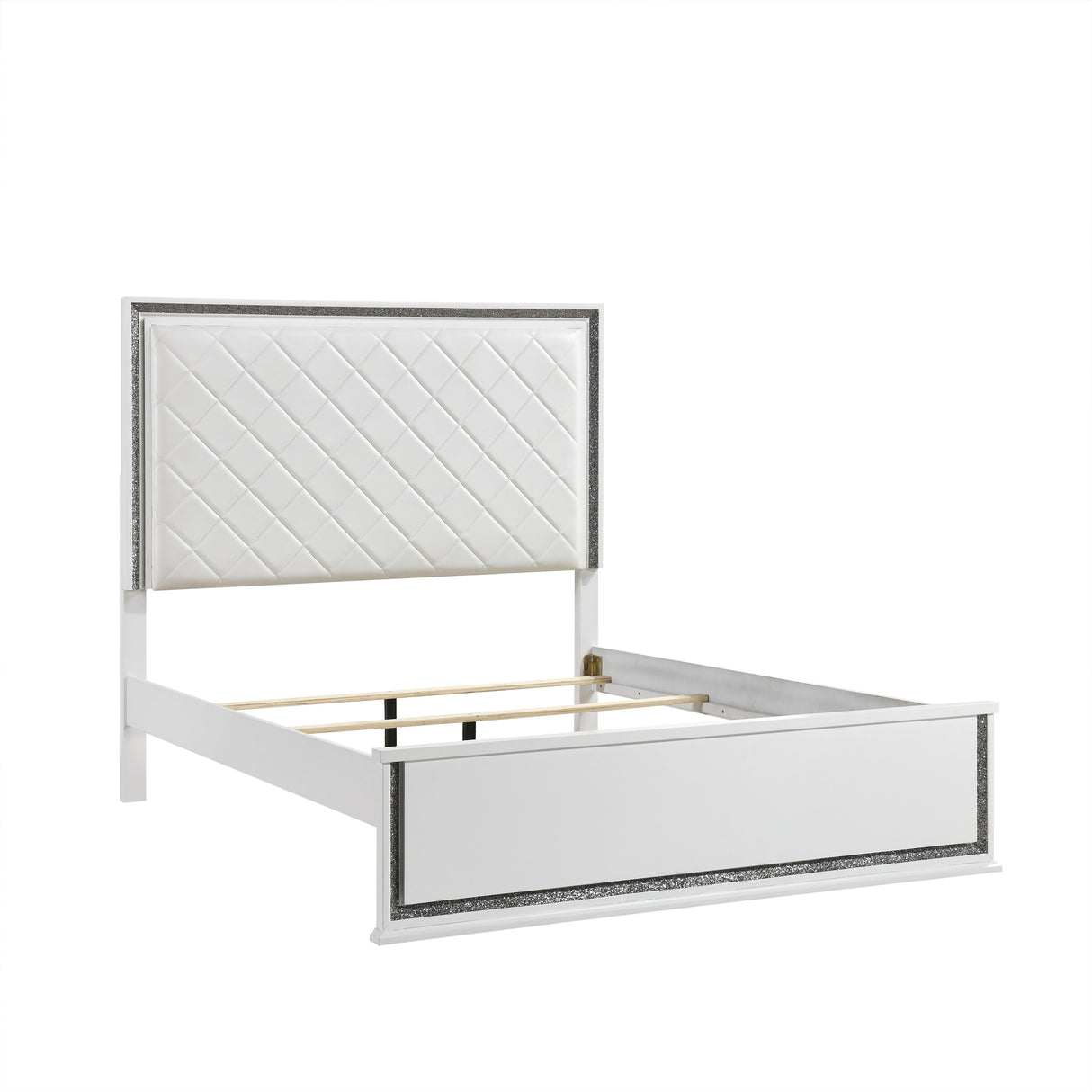 Lumin Pearl White 4pc Set (QB+NS+DR+MR) from Homelegance - Luna Furniture