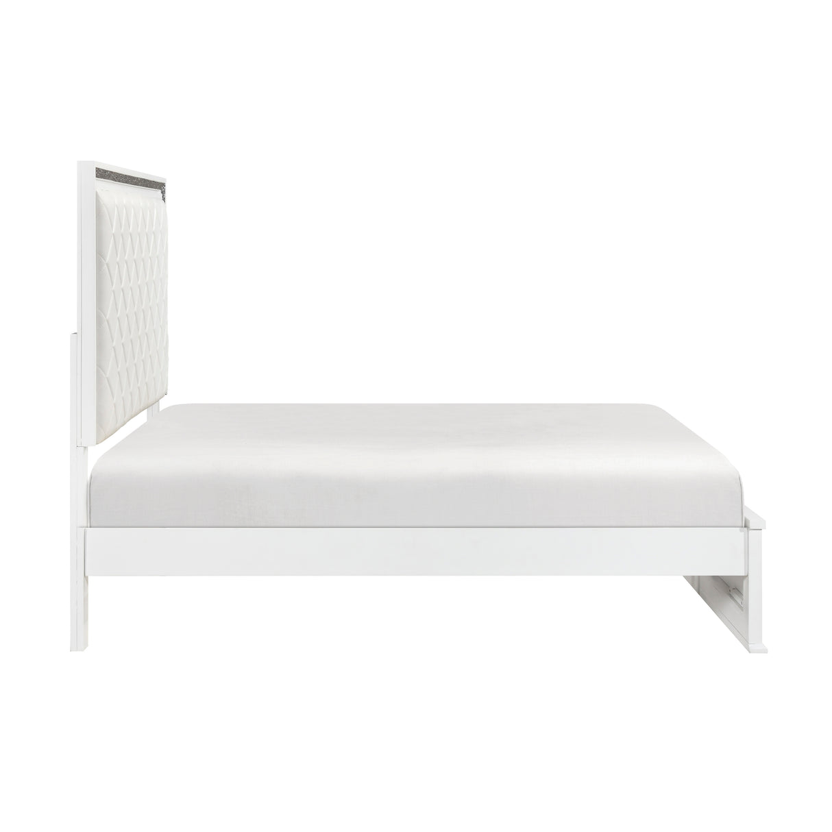 Lumin Pearl White 4pc Set (QB+NS+DR+MR) from Homelegance - Luna Furniture