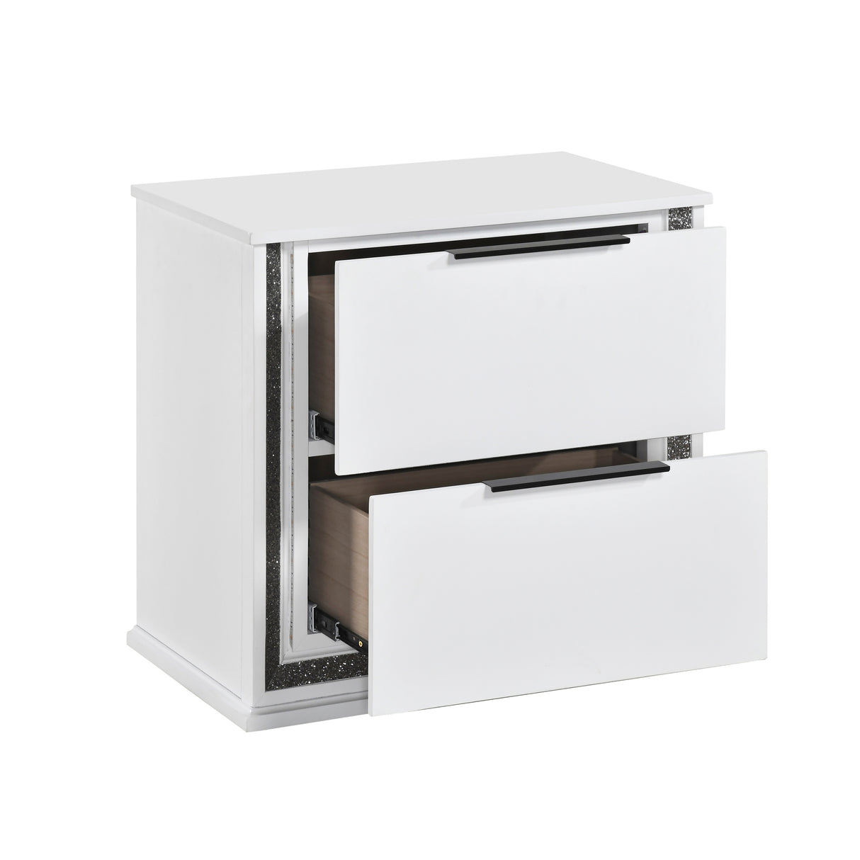 Lumin Pearl White 5pc Set (QB+NS+DR+MR+CH) from Homelegance - Luna Furniture