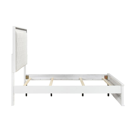 Lumin Pearl White 5pc Set (QB+NS+DR+MR+CH) from Homelegance - Luna Furniture