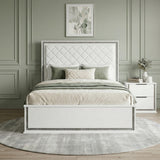 Lumin Pearl White 4pc Set (QB+NS+DR+MR) from Homelegance - Luna Furniture