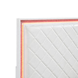 Lumin Pearl White 4pc Set (QB+NS+DR+MR) from Homelegance - Luna Furniture