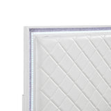 Lumin Pearl White 4pc Set (QB+NS+DR+MR) from Homelegance - Luna Furniture