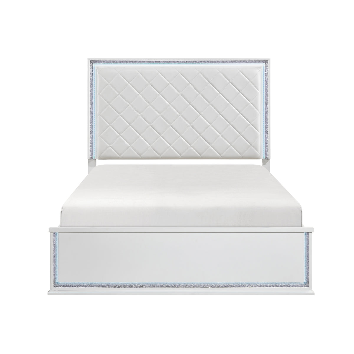 Lumin Pearl White 4pc Set (QB+NS+DR+MR) from Homelegance - Luna Furniture