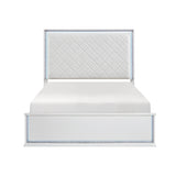 Lumin Pearl White 4pc Set (QB+NS+DR+MR) from Homelegance - Luna Furniture