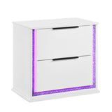 Lumin Pearl White Nightstand from Homelegance - Luna Furniture