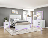 Lumin Pearl White Nightstand from Homelegance - Luna Furniture
