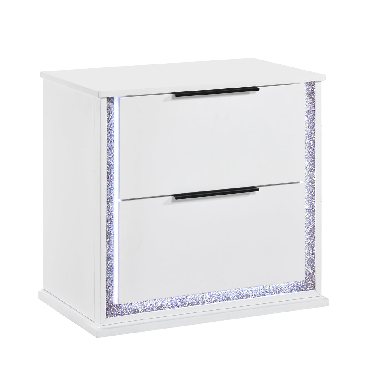 Lumin Pearl White Nightstand from Homelegance - Luna Furniture