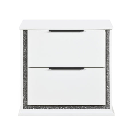 Lumin Pearl White Nightstand from Homelegance - Luna Furniture