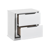 Lumin Pearl White Nightstand from Homelegance - Luna Furniture