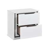 Lumin Pearl White LED Panel Bedroom Set from Homelegance - Luna Furniture