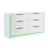 Lumin Pearl White Dresser from Homelegance - Luna Furniture