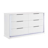 Lumin Pearl White Dresser from Homelegance - Luna Furniture