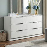 Lumin Pearl White Dresser from Homelegance - Luna Furniture