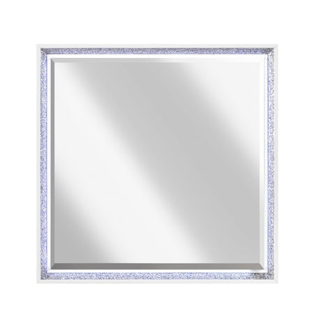 Lumin Pearl White LED Panel Bedroom Set from Homelegance - Luna Furniture