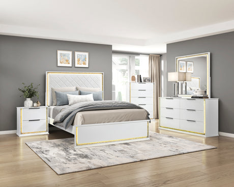 Lumin Pearl White Chest from Homelegance - Luna Furniture