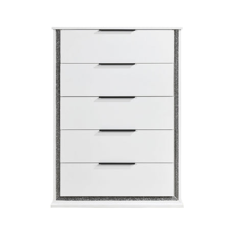 Lumin Pearl White LED Panel Bedroom Set from Homelegance - Luna Furniture