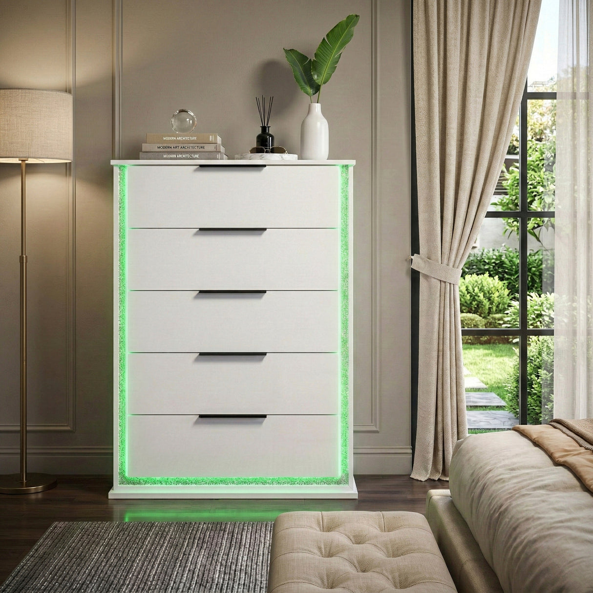 Lumin Pearl White Chest from Homelegance - Luna Furniture