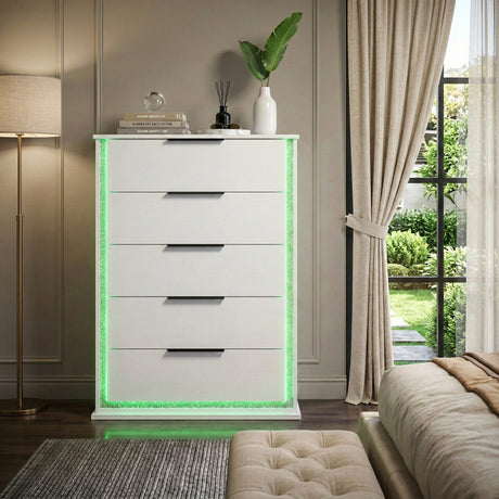Lumin Pearl White Chest from Homelegance - Luna Furniture