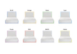 Lumin Pearl White Eastern King Led Panel Bed from Homelegance - Luna Furniture