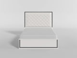 Lumin Pearl White Eastern King Led Panel Bed from Homelegance - Luna Furniture