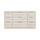 Noctis White/Light Gray 4pc Set (QB+NS+DR+MR) from Homelegance - Luna Furniture