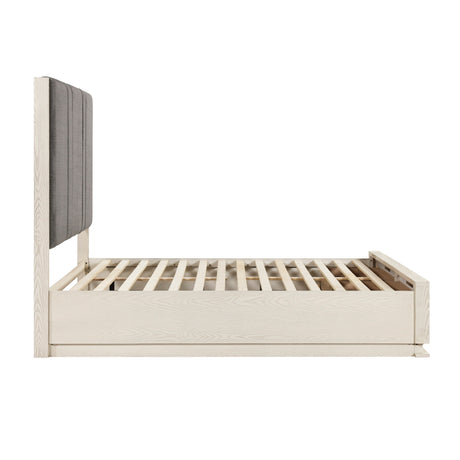 Noctis White/Light Gray 4pc Set (QB+NS+DR+MR) from Homelegance - Luna Furniture