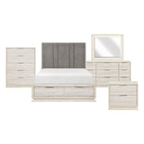 Noctis White/Light Gray 5pc Set (QB+NS+DR+MR+CH) from Homelegance - Luna Furniture