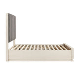 Noctis White/Light Gray Led Storage Platform Bedroom Set from Homelegance - Luna Furniture