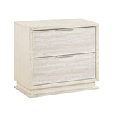 Noctis White/Light Gray Night Stand from Homelegance - Luna Furniture