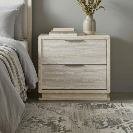 Noctis White/Light Gray Night Stand from Homelegance - Luna Furniture