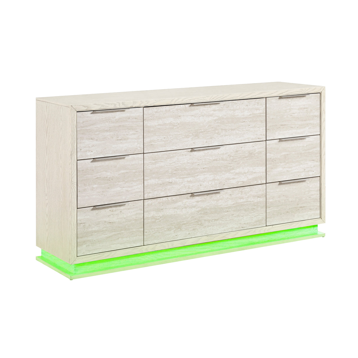 Noctis White/Light Gray Dresser from Homelegance - Luna Furniture
