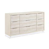 Noctis White/Light Gray Dresser from Homelegance - Luna Furniture