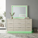 Noctis White/Light Gray Mirror from Homelegance - Luna Furniture