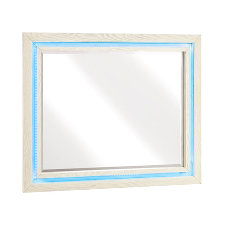 Noctis White/Light Gray Mirror from Homelegance - Luna Furniture