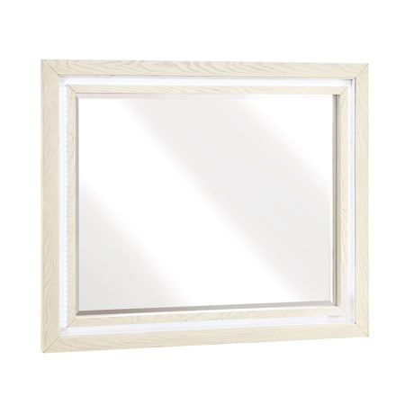 Noctis White/Light Gray Mirror from Homelegance - Luna Furniture