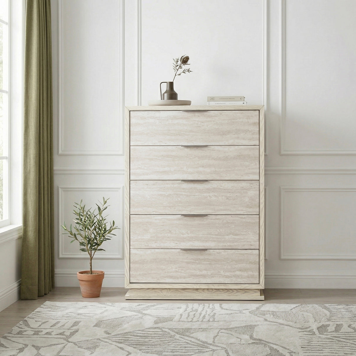 Noctis White/Light Gray Chest from Homelegance - Luna Furniture