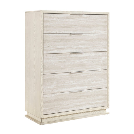 Noctis White/Light Gray 4pc Set (QB+NS+DR+MR) from Homelegance - Luna Furniture