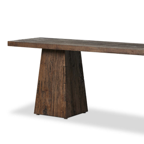 Atlas Console Table in Smoked Alder from Four Hands - Luna Furniture