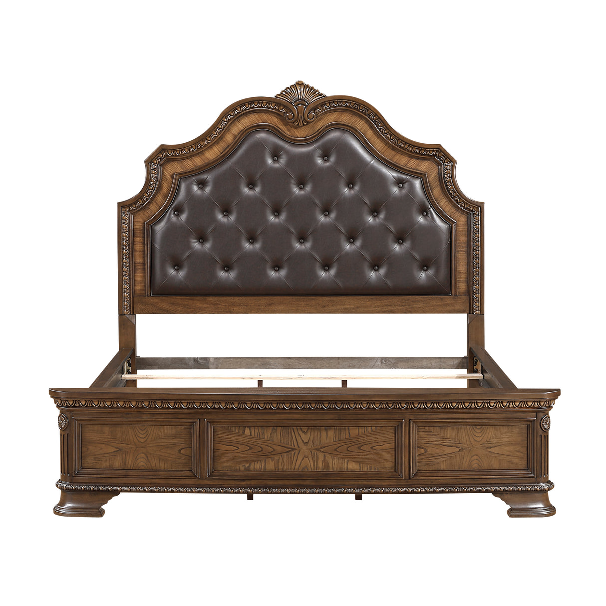 Everleigh Brown Queen Bed from Homelegance - Luna Furniture