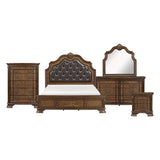 Everleigh Brown 5pc Set (QB+NS+DR+MR+CH) from Homelegance - Luna Furniture
