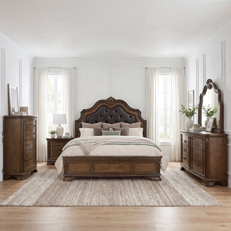 Everleigh Brown Eastern King Bed from Homelegance - Luna Furniture