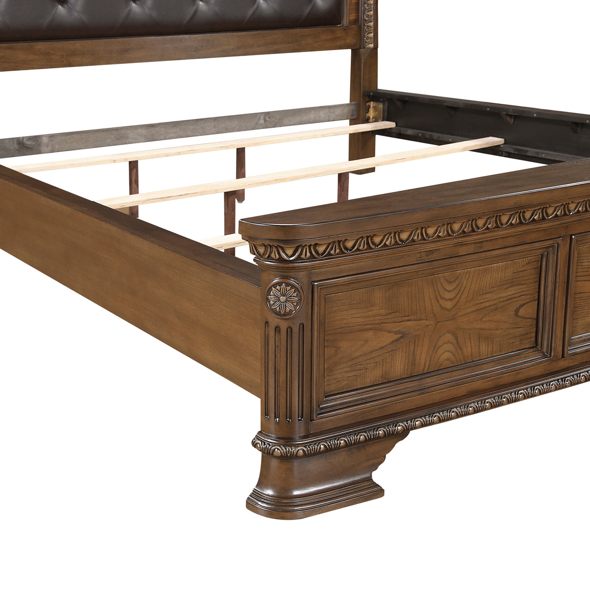 Dalston Light Gray/Beige 4pc Set (QB+NS+DR+MR) from Homelegance - Luna Furniture
