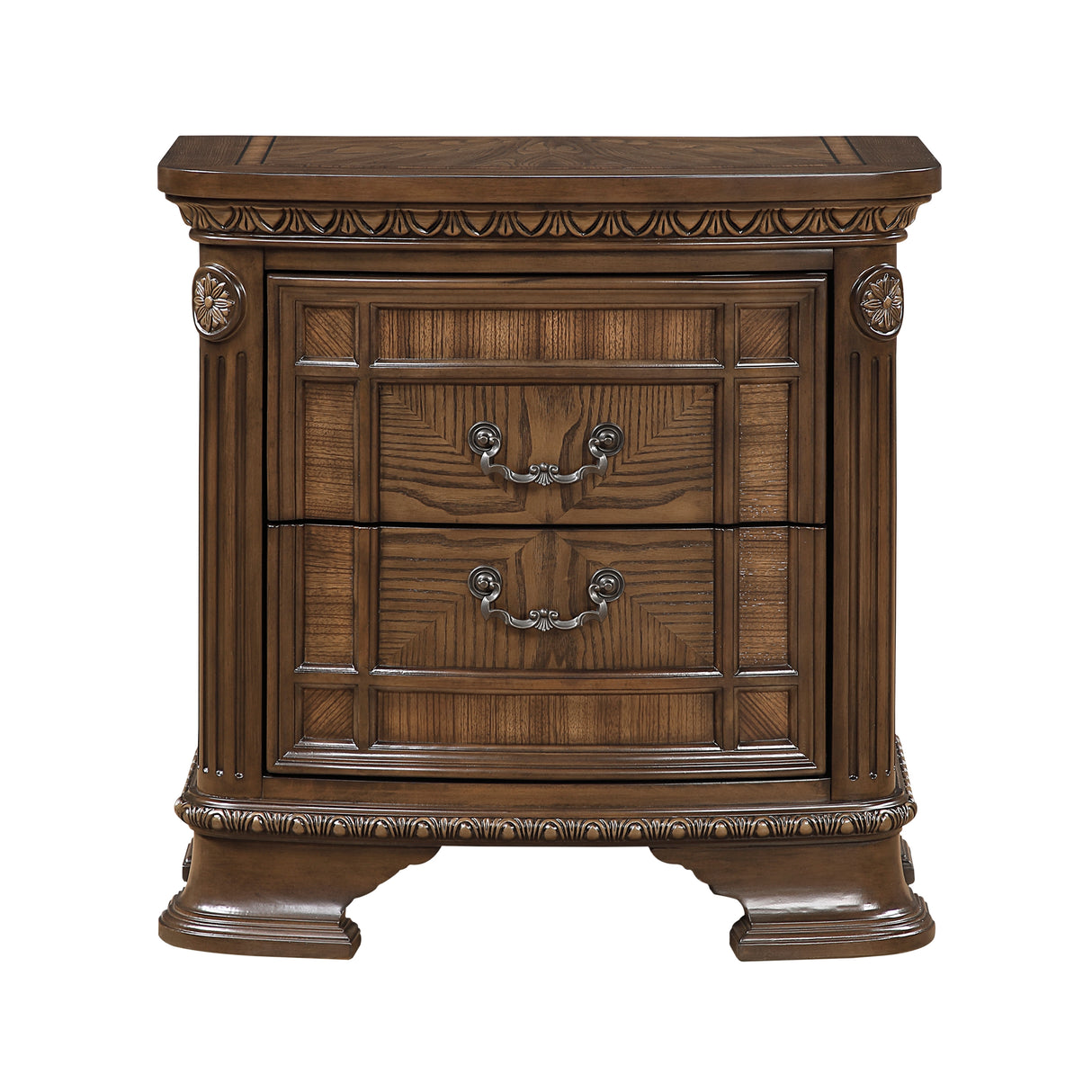 Everleigh Brown 4pc Set (QB+NS+DR+MR) from Homelegance - Luna Furniture