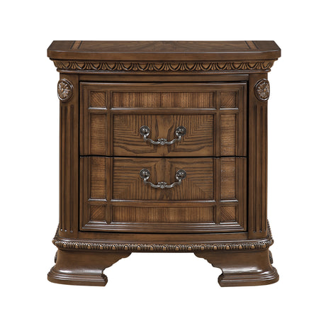 Everleigh Brown 4pc Set (QB+NS+DR+MR) from Homelegance - Luna Furniture